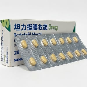 山德士 – 坦力挺膜衣錠Tatalafi Hexal 5mg犀利士每日錠學名藥  (28錠/盒)