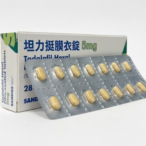 山德士 – 坦力挺膜衣錠Tatalafi Hexal 5mg犀利士每日錠學名藥  (28錠/盒)